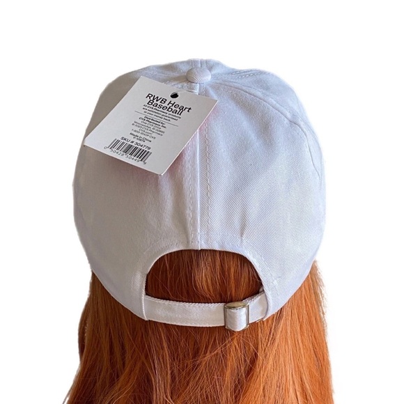 New American Flag Heart Embroidered Baseball Cap Patriotic Cute 4th of July - Picture 6 of 10